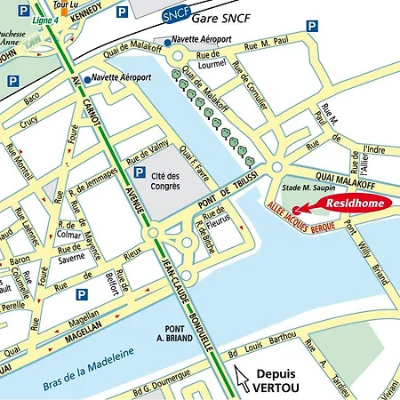 Lägenhetshotell Residhome Berges De La Loire